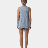 Erell | Denim Blouse Set