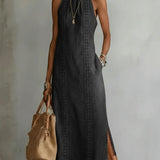 Neea - Denim Dress with Retro Lace