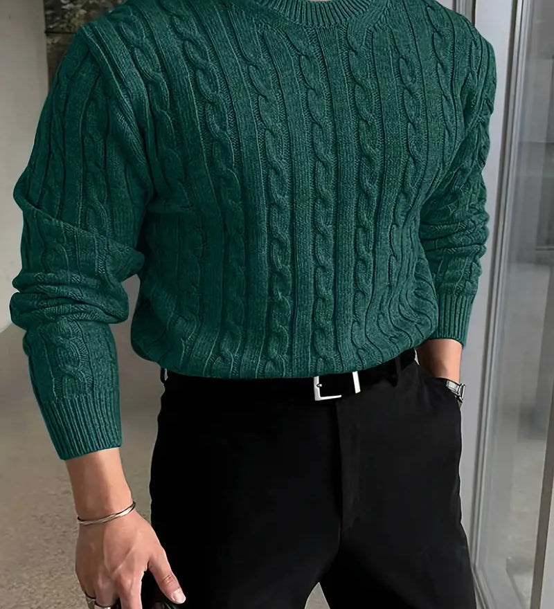 Mergim – Knit Sweater with Long Sleeves for Rent