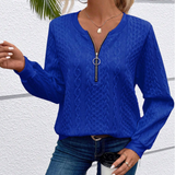 Amy | Zippered Knit Sweater