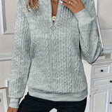 Amy | Zippered Knit Sweater