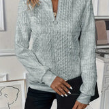 Amy | Zippered Knit Sweater