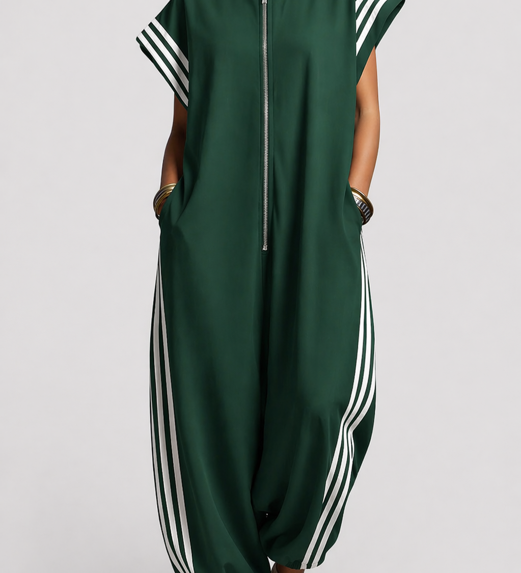 Aino | Zippered Collar Jumpsuit