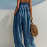 Hilda - Wide-Leg Denim Jumpsuit