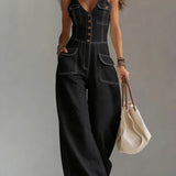 Riikka - Relaxed Denim Overalls