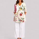 Aria | Long Blouse with a Striking Pattern