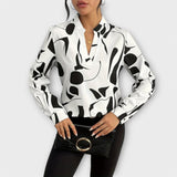 Stylish Long-Sleeve Top with V-Neck