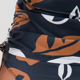 Bikini with Tropical Leaf Patterns