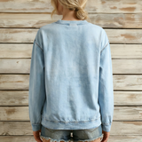 Perla - Women's Long Sleeve Retro Patchwork Animal Print Relaxed Sweatshirt