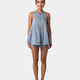 Erell | Denim Blouse Set