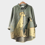 Audrey - Artistic Button-Up Shirt