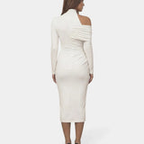 Fernande | Long Draped Maxi Dress