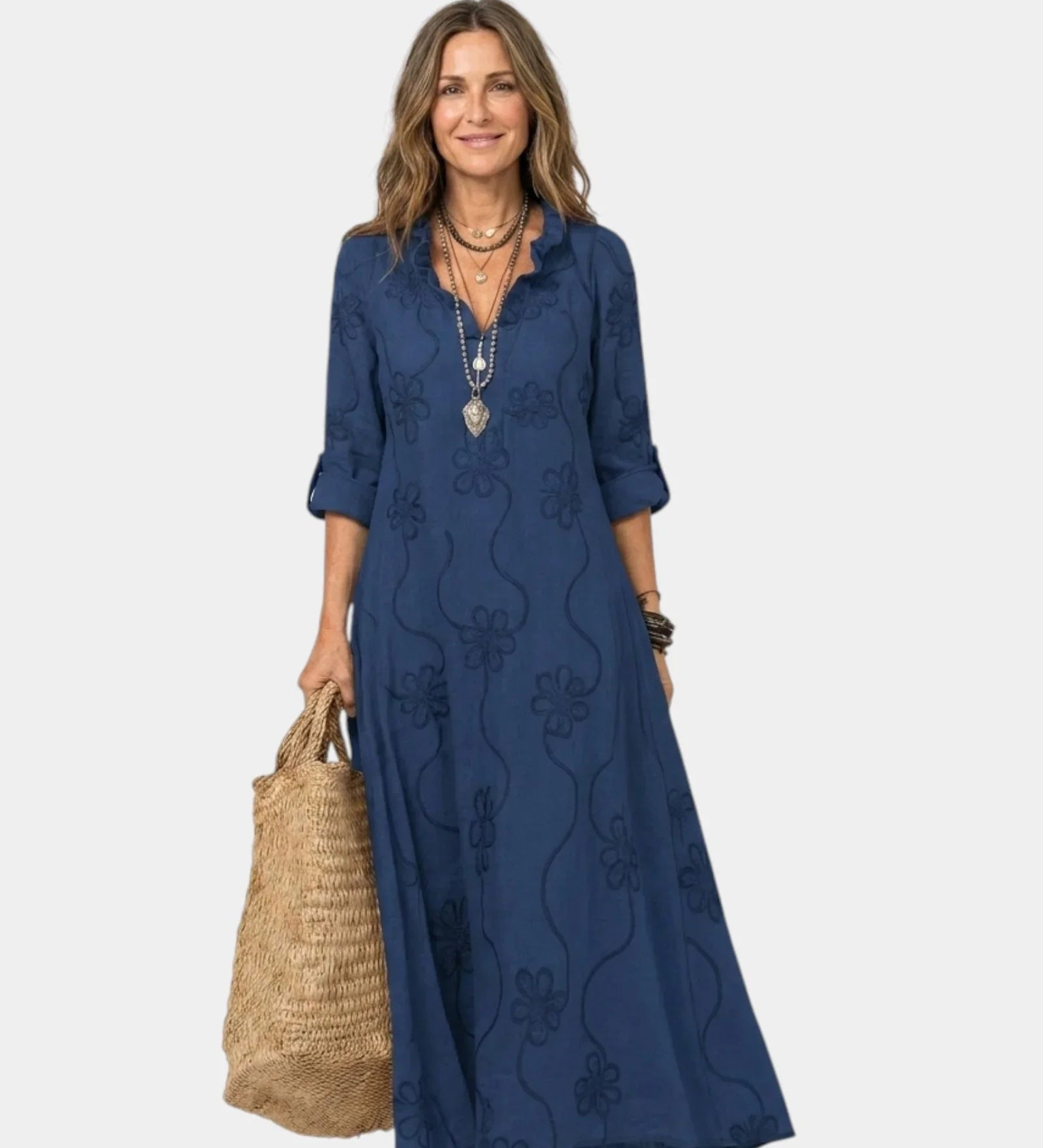Savina | Maxi dress with embroidery