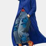 Céliane | Set of Wide-Leg Jean Dress and Pants