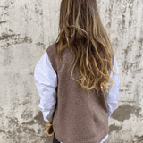 Violaine – Knitted Sleeveless Cardigan