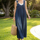 Ronja - Vintage Maxi Dress Made of Denim