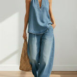 Vilma - Two-Piece Denim Outfit