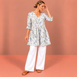 Lenora | Long Blouse with V-Neck