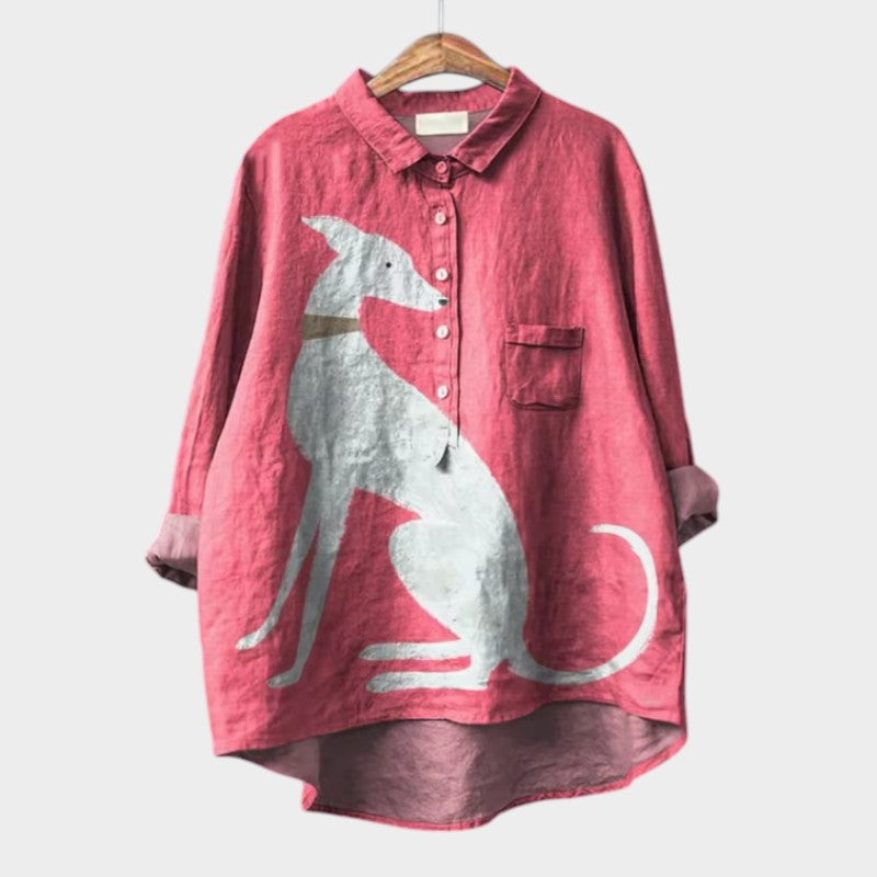 Audrey - Artistic Button-Up Shirt