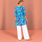 April | Long Blouse with V-Neck