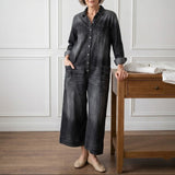 Ilona - Cotton Denim Jumpsuit
