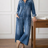 Ilona - Cotton Denim Jumpsuit